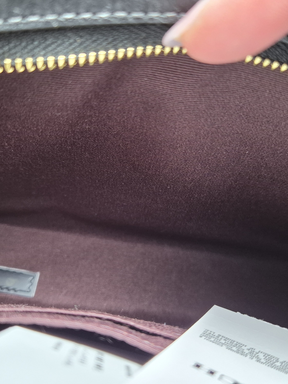 Coach Black Leather Crossbody with Gold Hardware - Picture 4 of 5